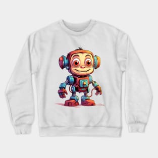 Cartoon monkey robots. T-Shirt, Sticker. Crewneck Sweatshirt